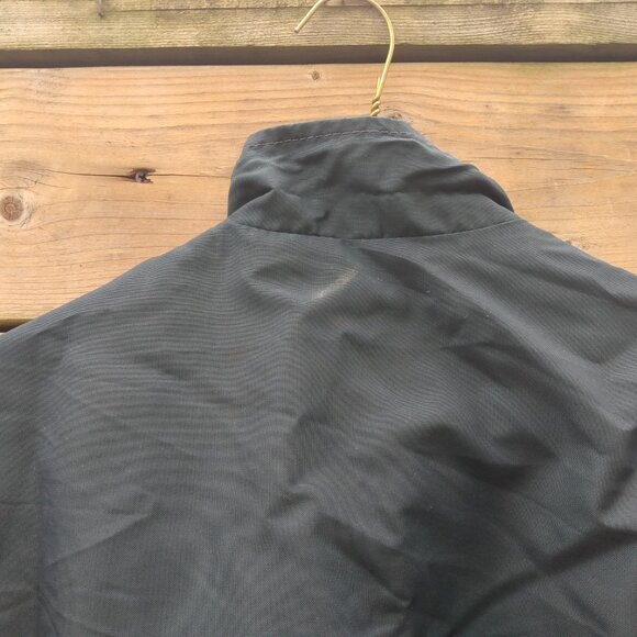 Vintage 60s Nylon Workwear Jacket Snap Front 43" Chest Mechanic Farmer - Picture 9 of 10